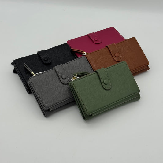 Faux Leather RFID Bifold Purse