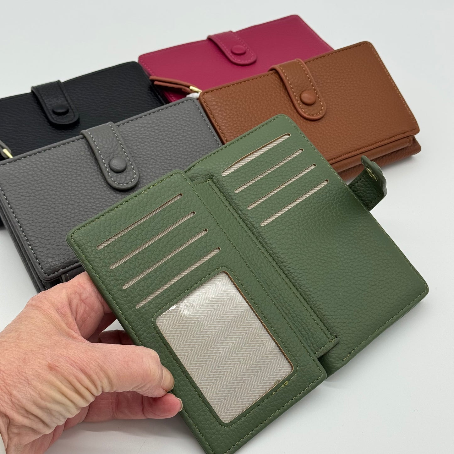 Faux Leather RFID Bifold Purse