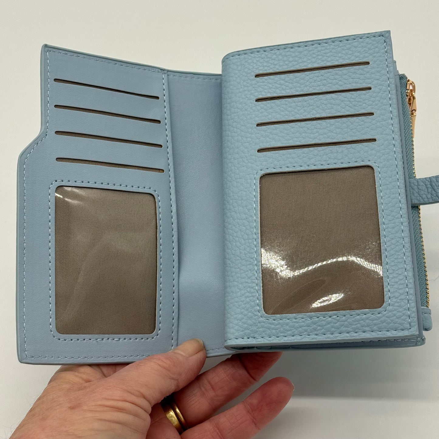 Boxed Faux Leather Purse
