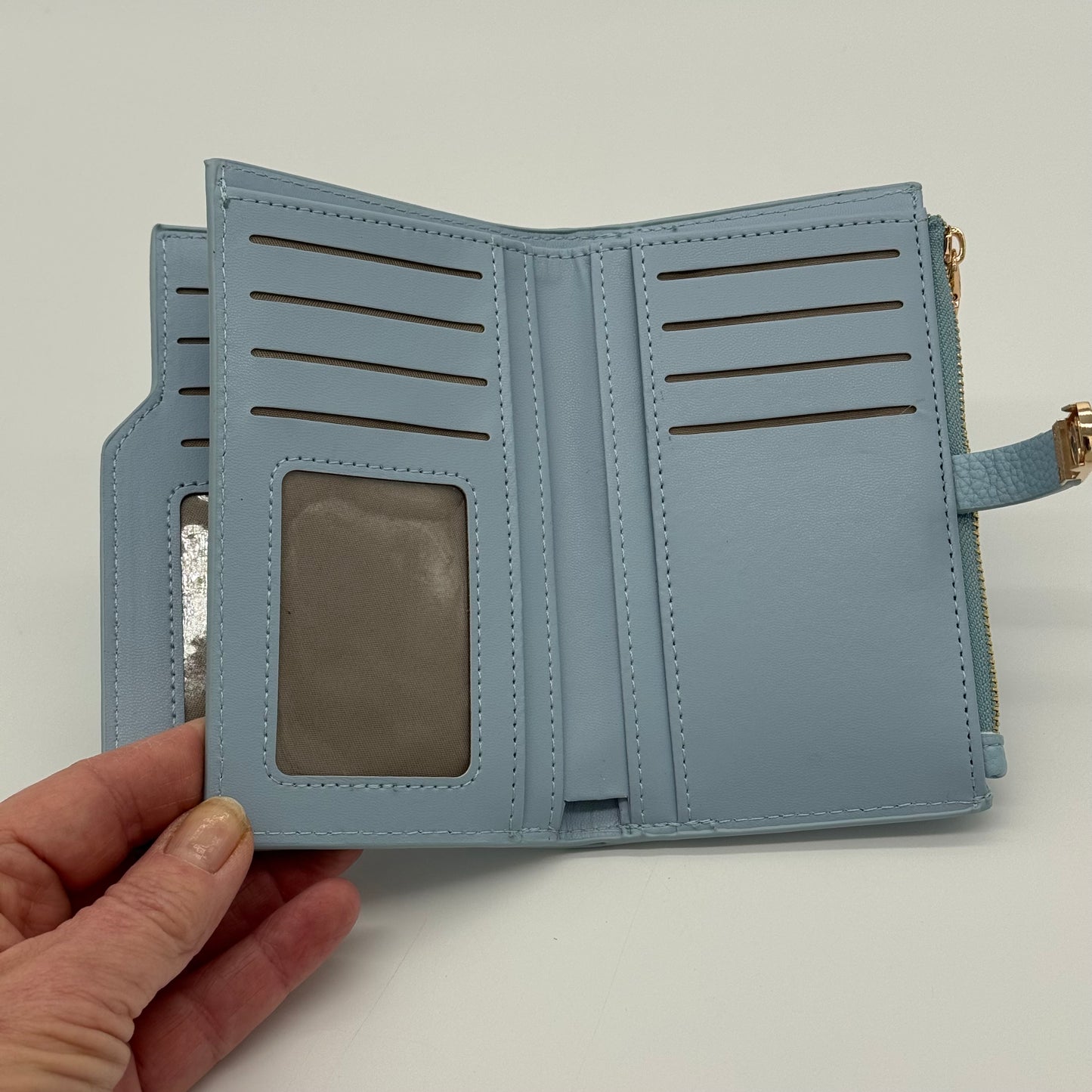 Boxed Faux Leather Purse