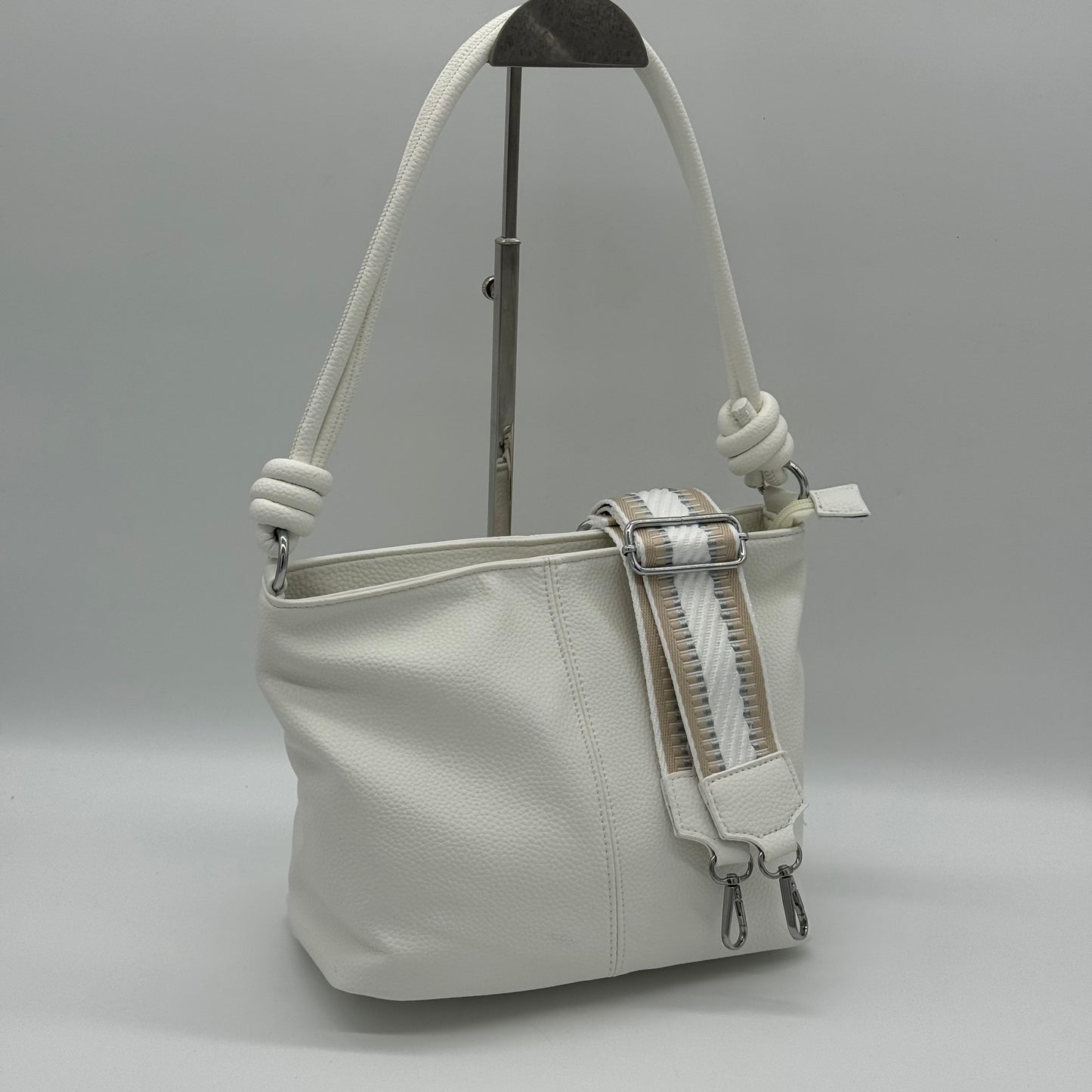 Faux Leather Knot Crossbody Bag
