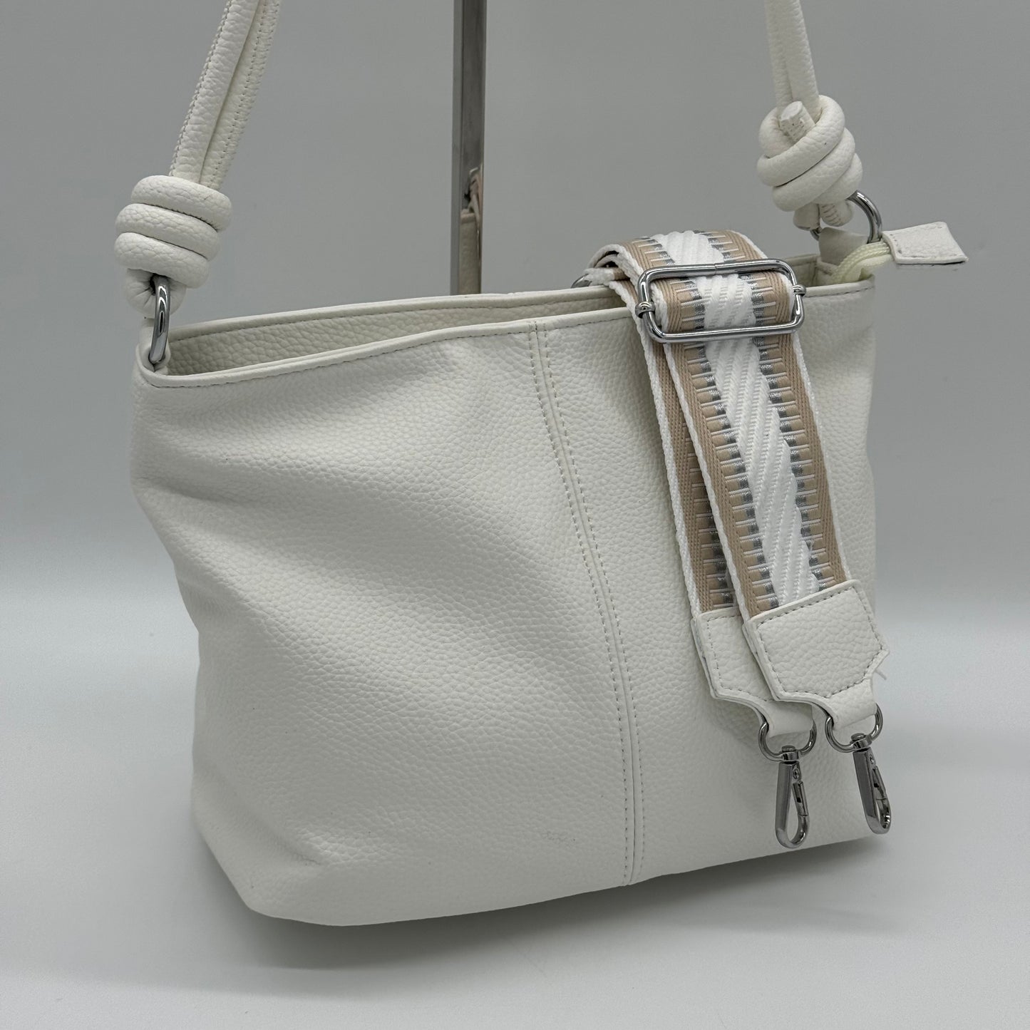 Faux Leather Knot Crossbody Bag