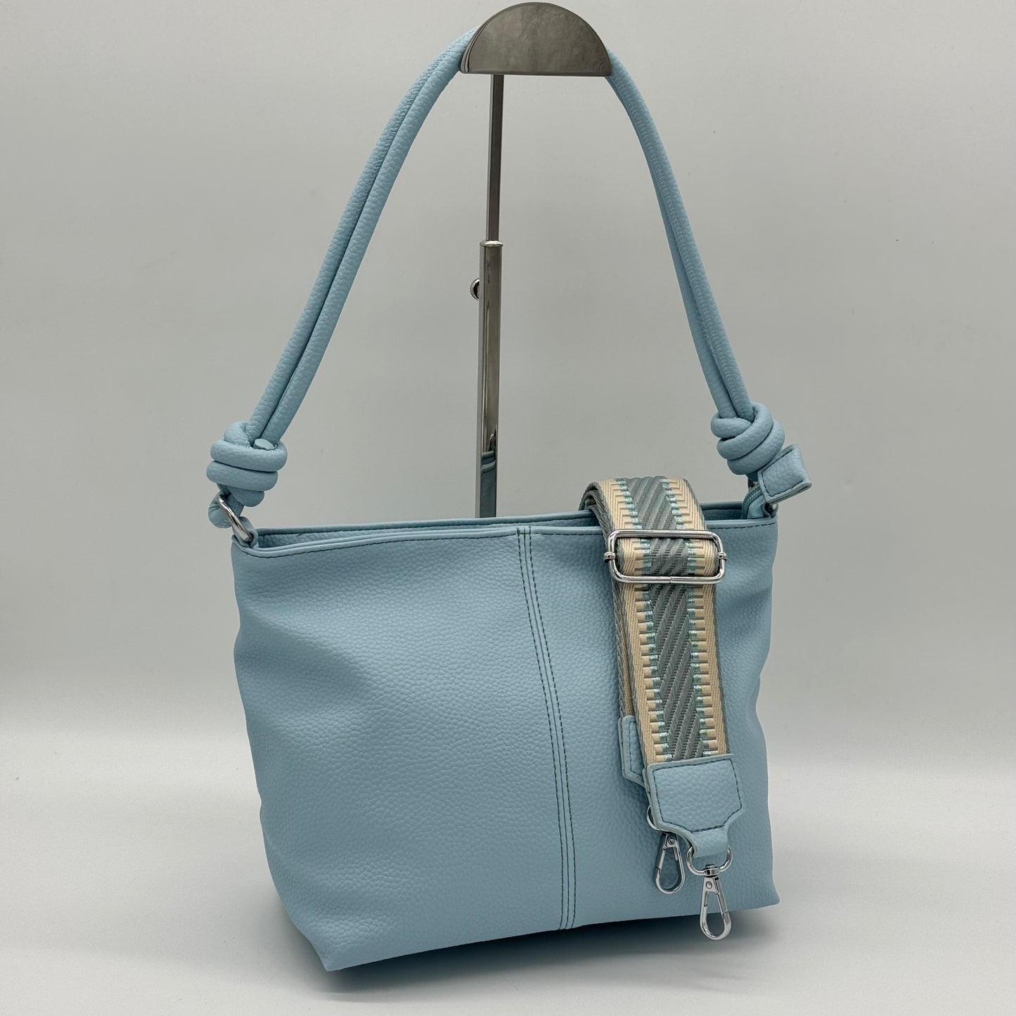 Faux Leather Knot Crossbody Bag