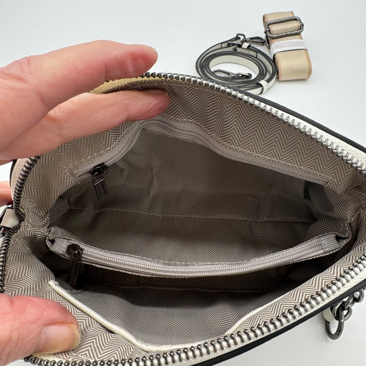 Leather Pleated Bag
