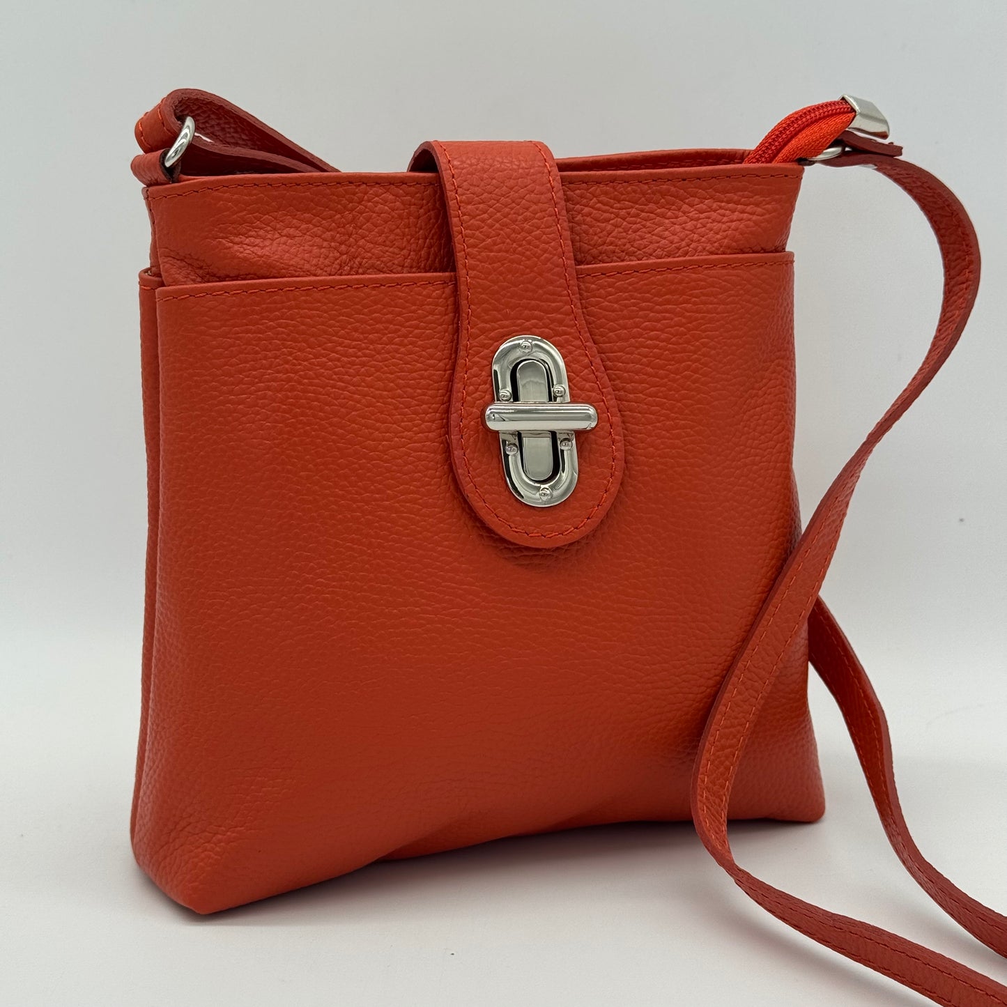 Leather Small Messenger Crossbody Bag