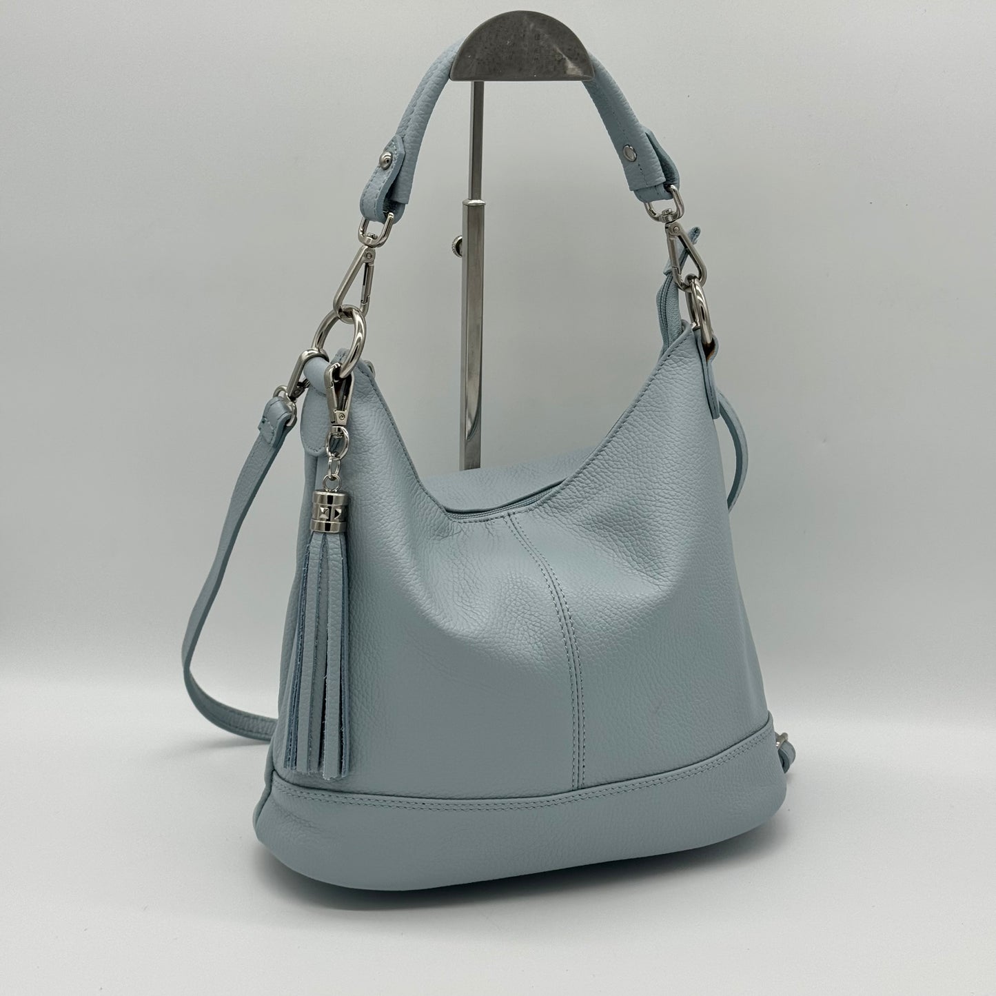 Leather Shoulder Crossbody Tassel Bag