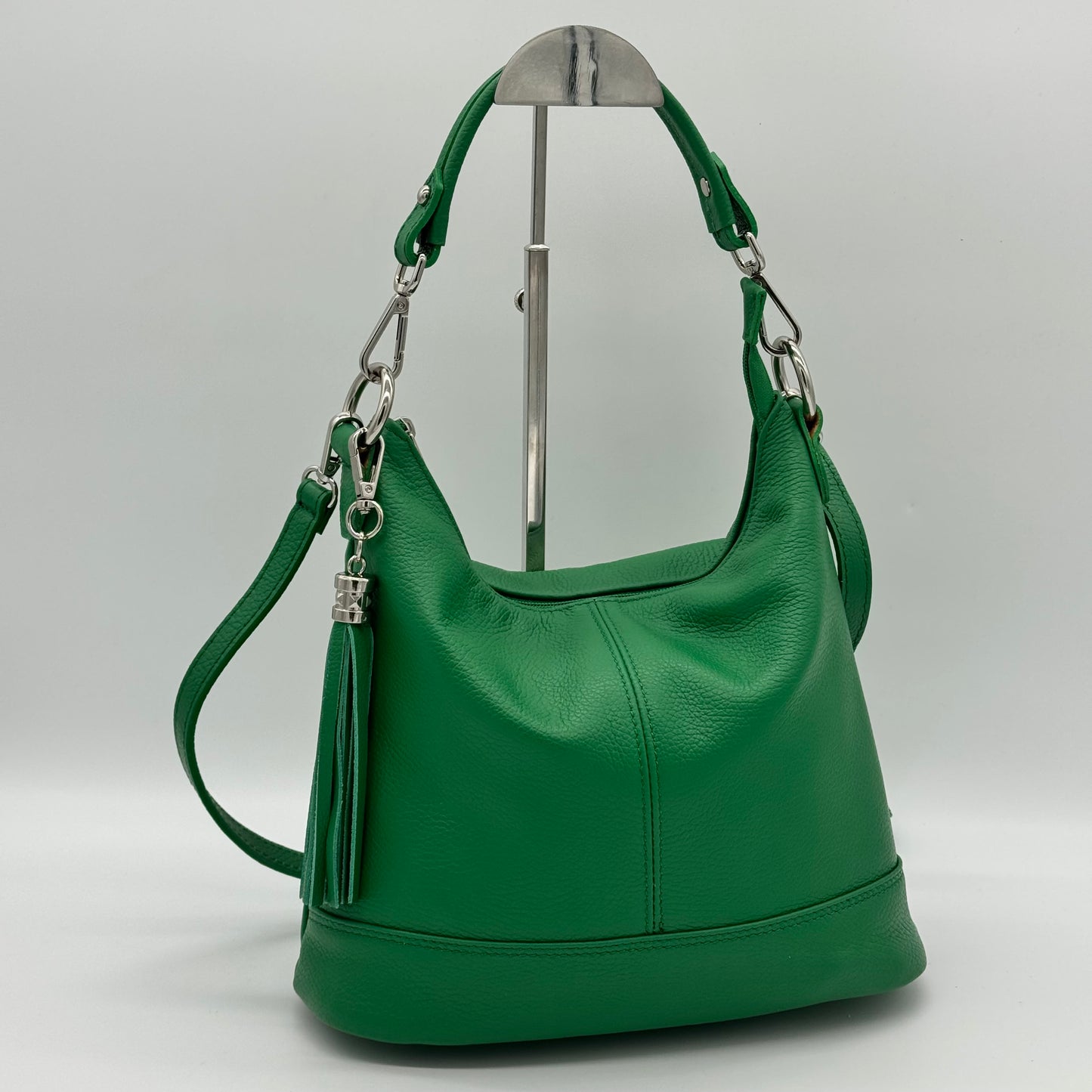 Leather Shoulder Crossbody Tassel Bag