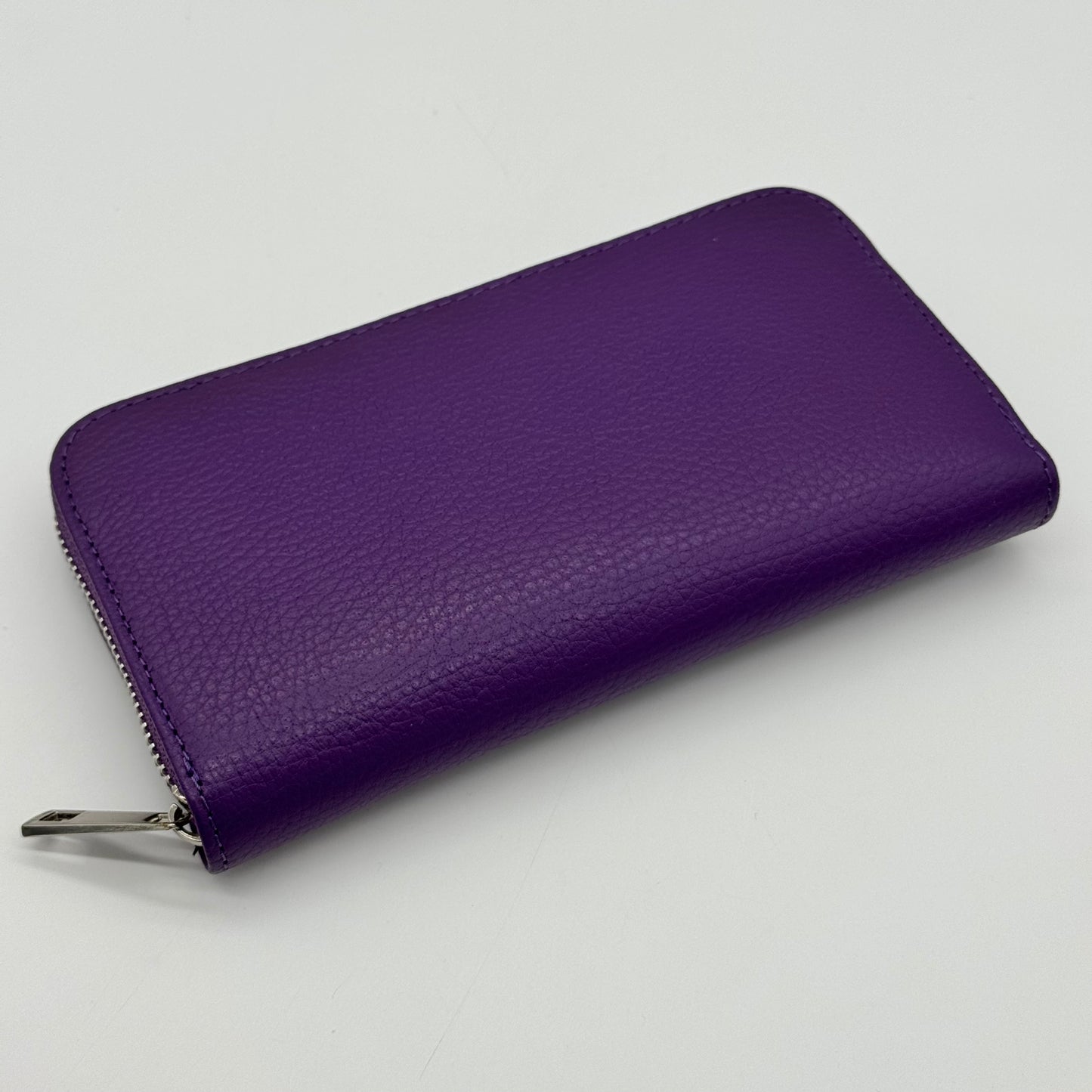 Leather Zipped Long Purse