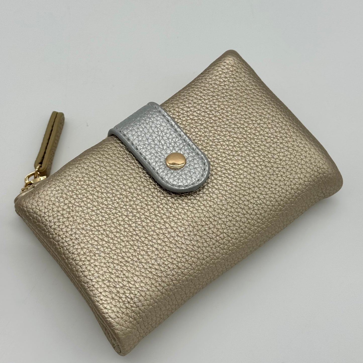 Faux Leather Two Tone Purse