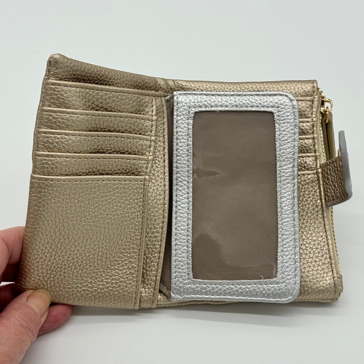 Faux Leather Two Tone Purse