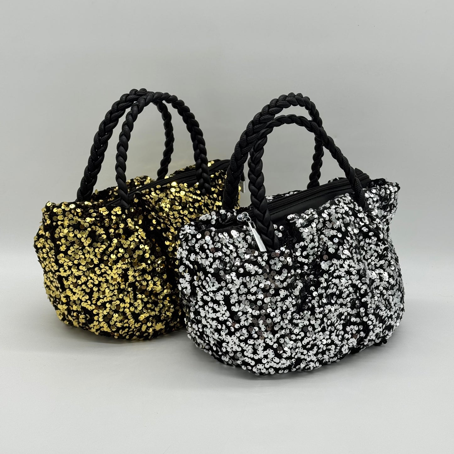 Sequin Grab Pouch Bag