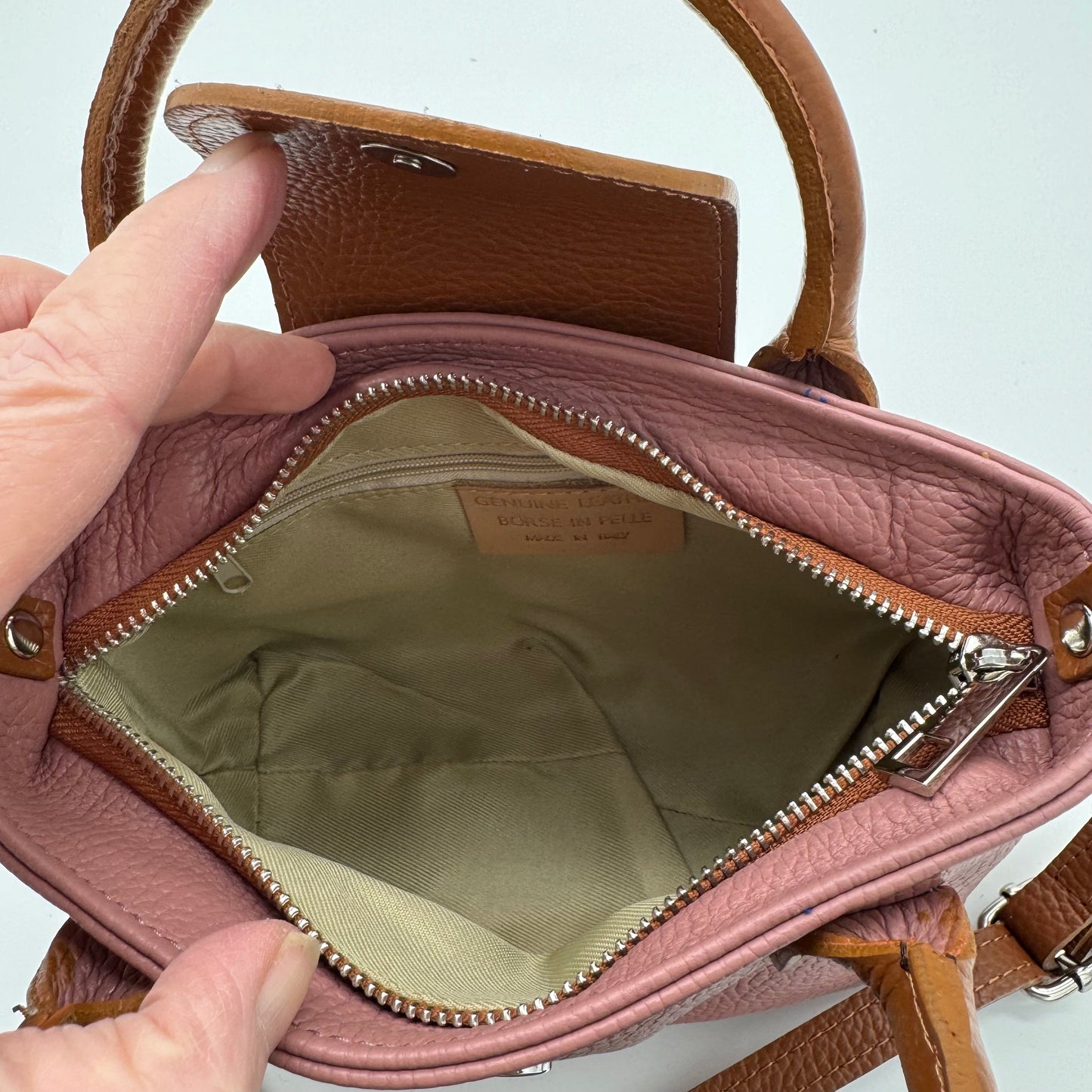 Leather Mini Tote Bag