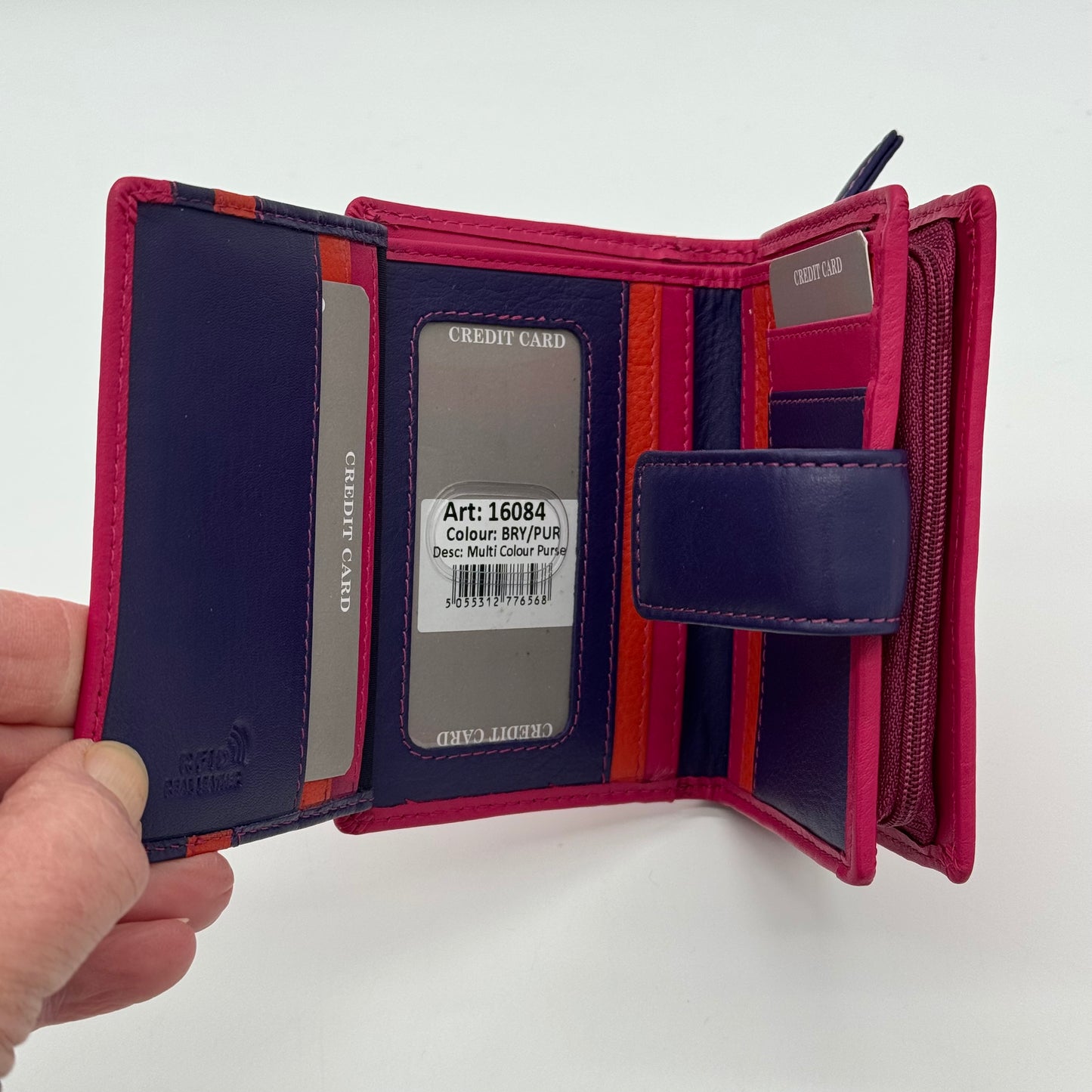 RFID Leather Wallet Purse