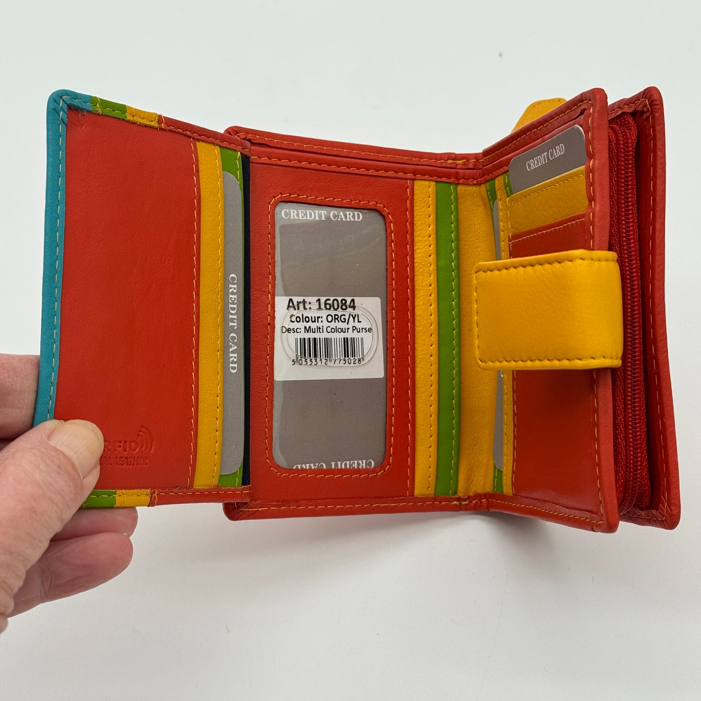 RFID Leather Wallet Purse