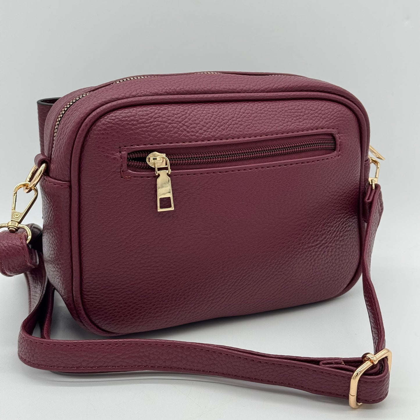 Faux Leather Bow Crossbody Bag