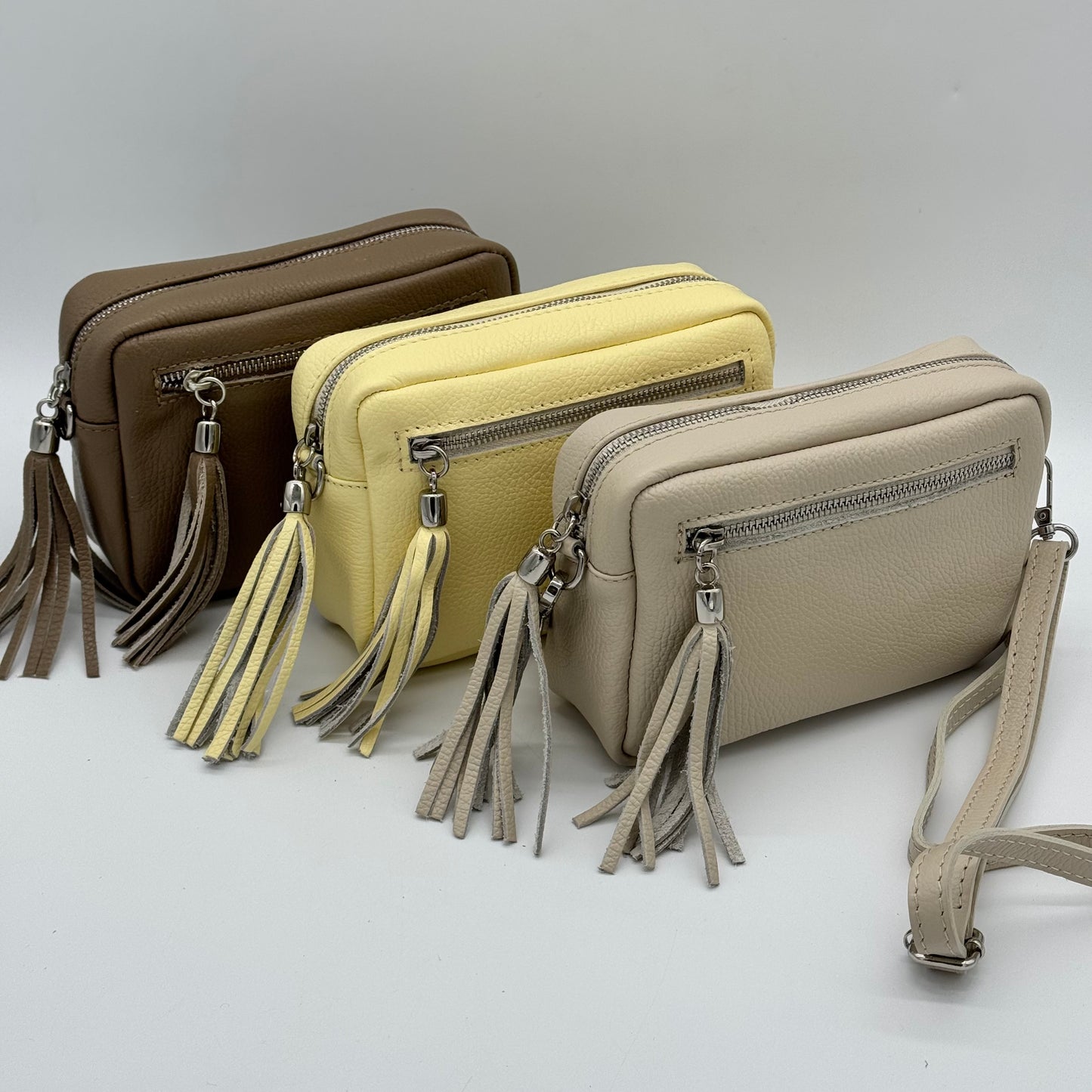 Leather Camera Crossbody Bag