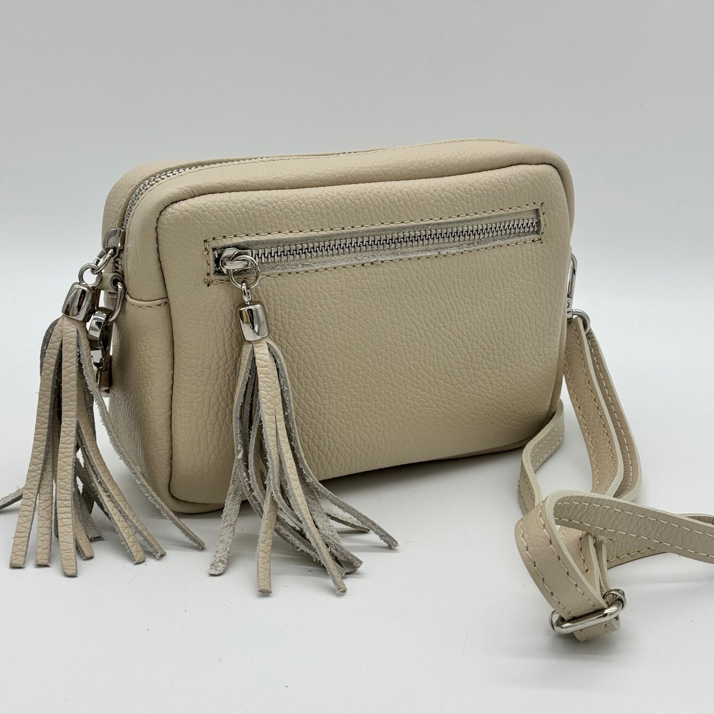 Leather Camera Crossbody Bag