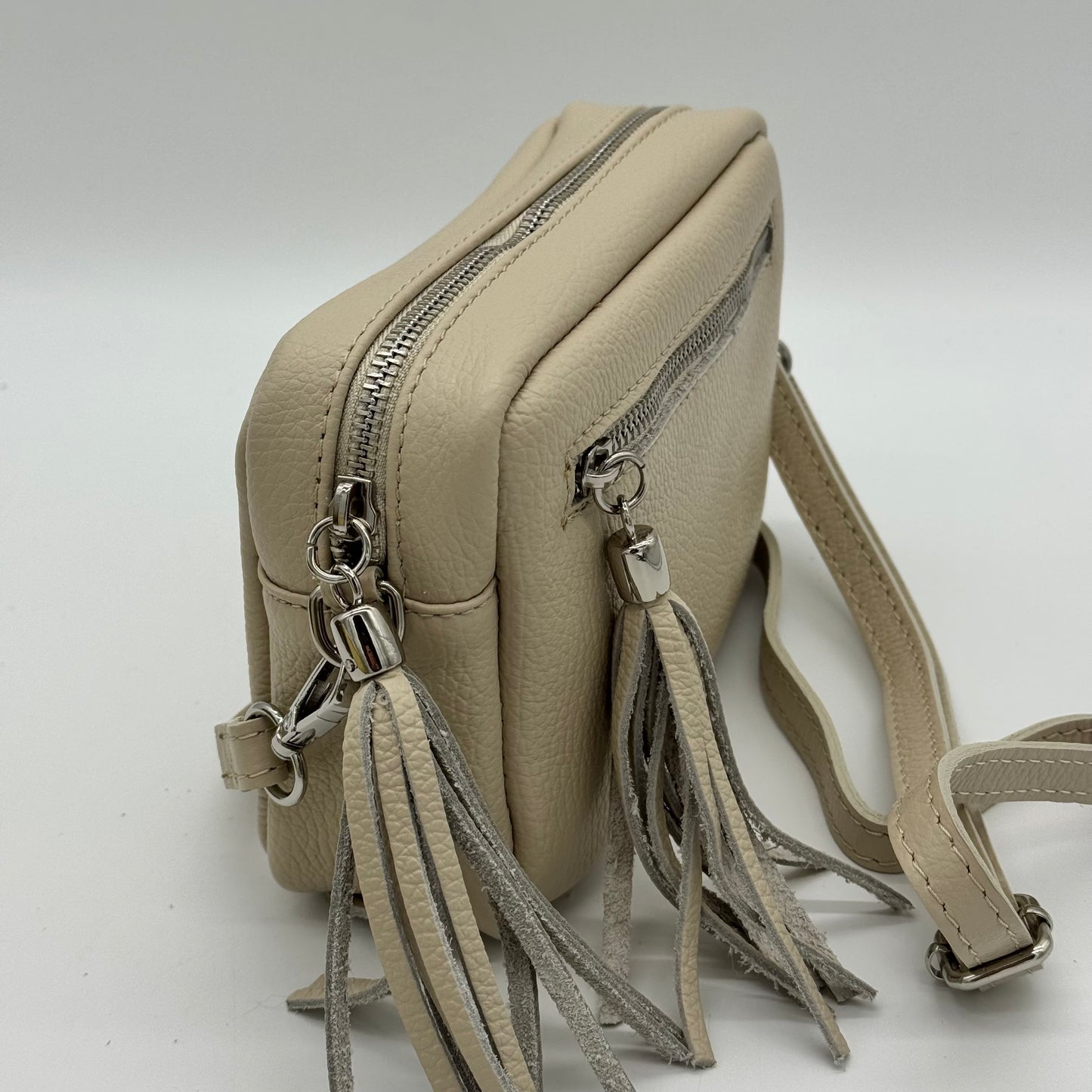 Leather Camera Crossbody Bag