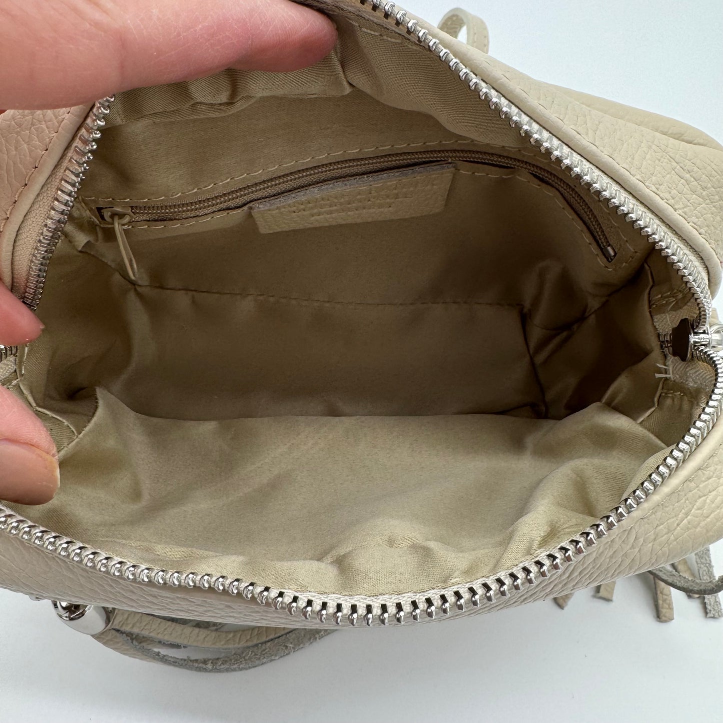 Leather Camera Crossbody Bag