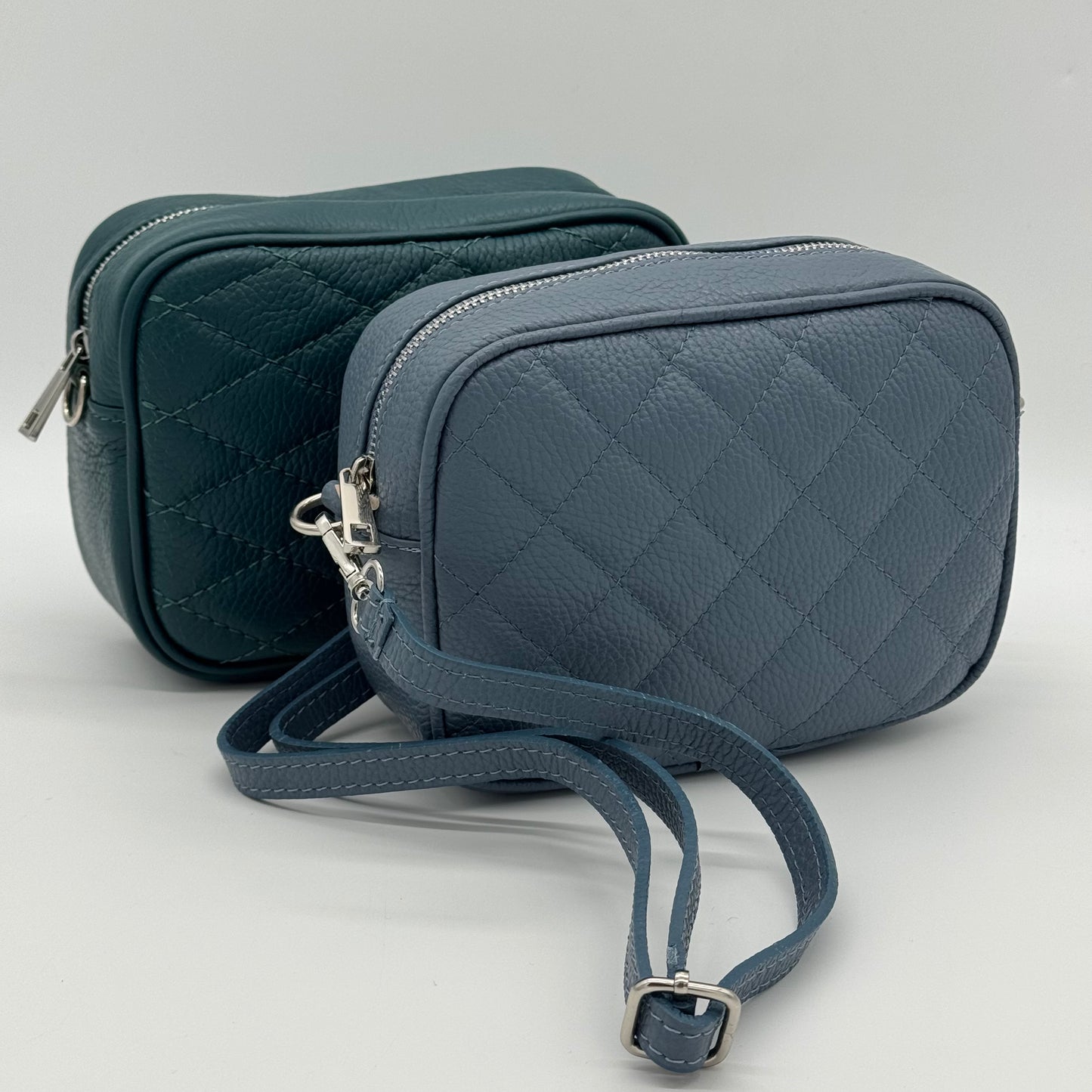 Leather Quilted Crossbody Bag