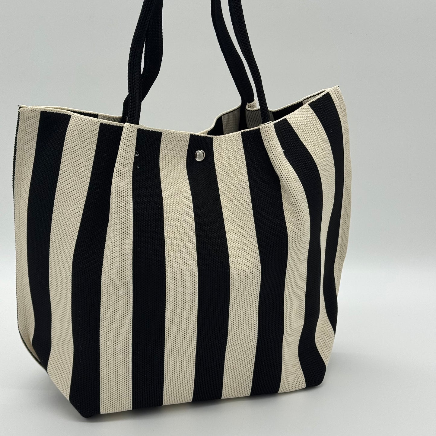 Woven Striped Shopper