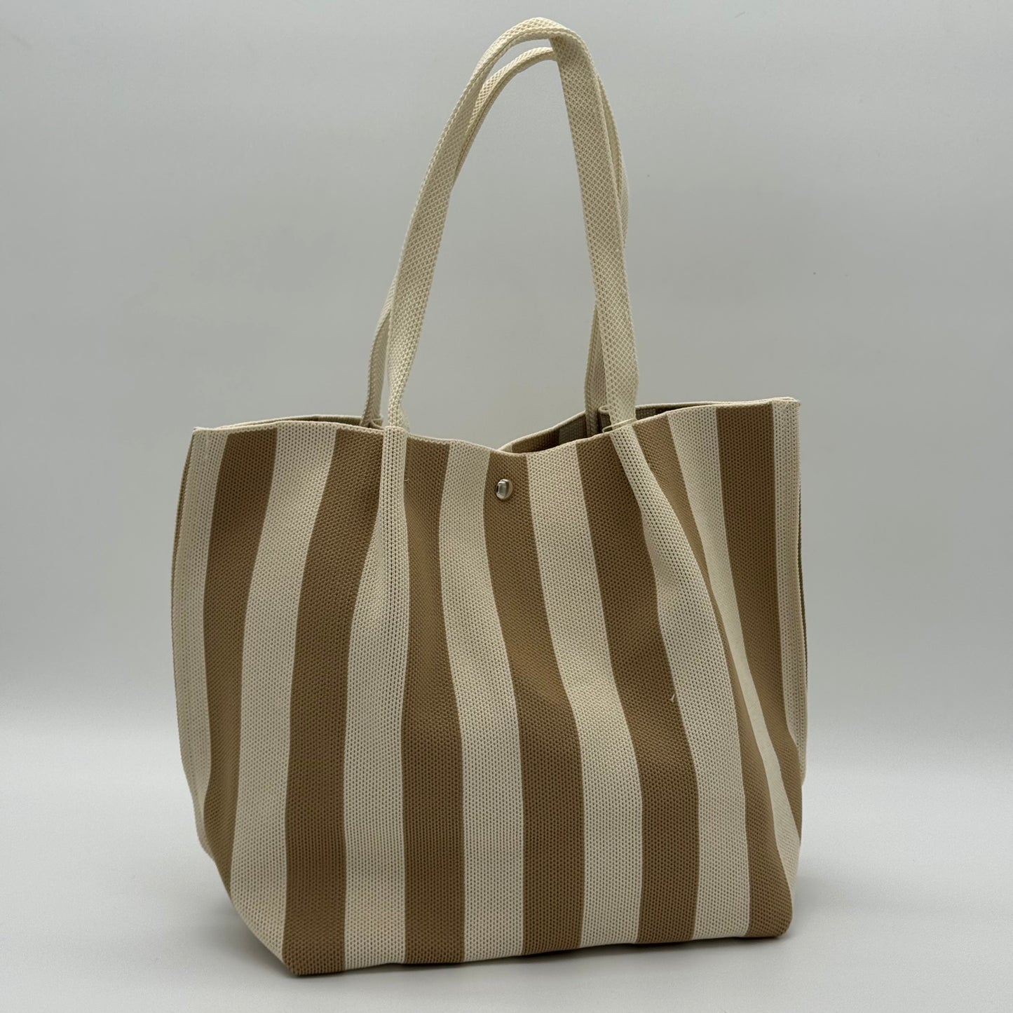Woven Striped Shopper