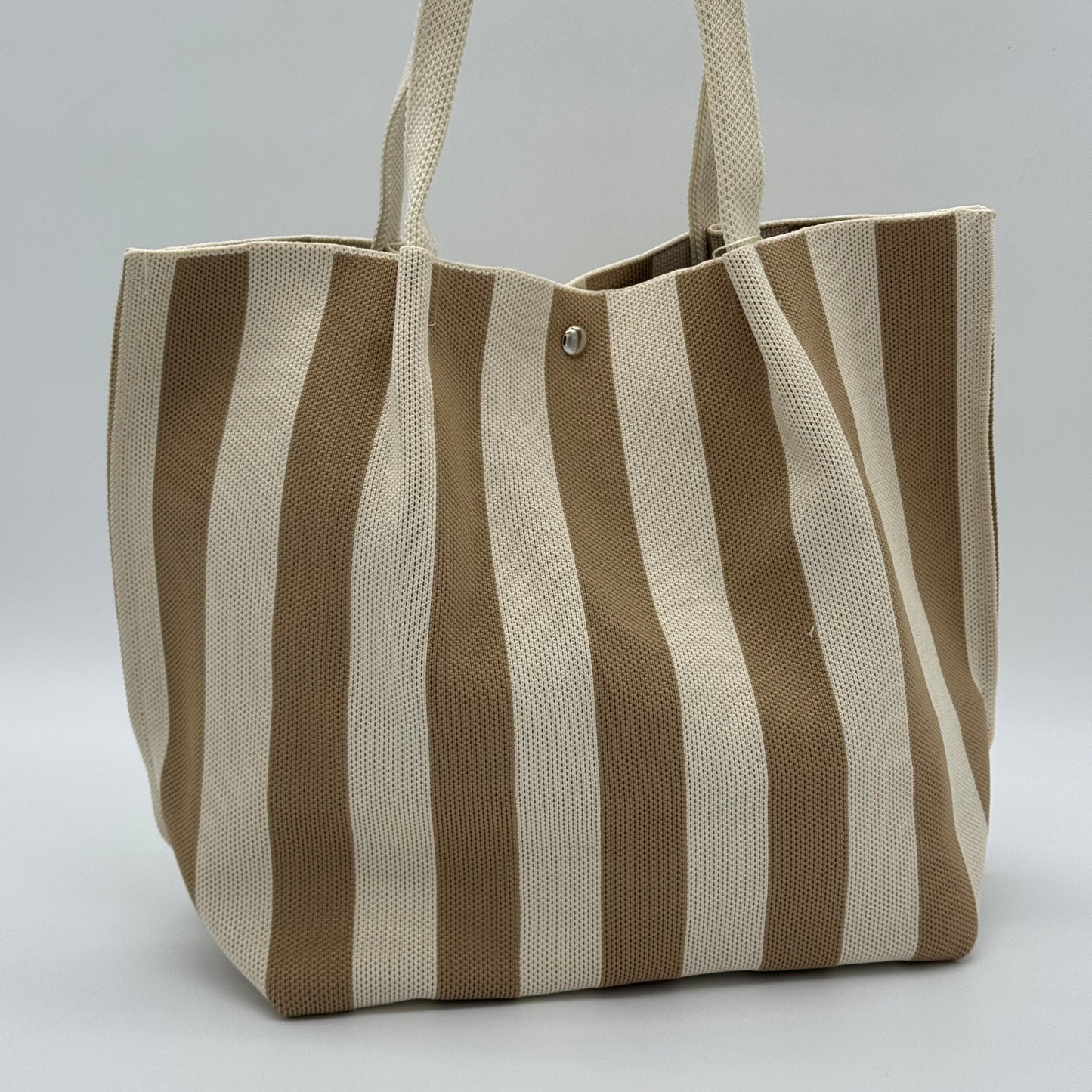 Woven Striped Shopper