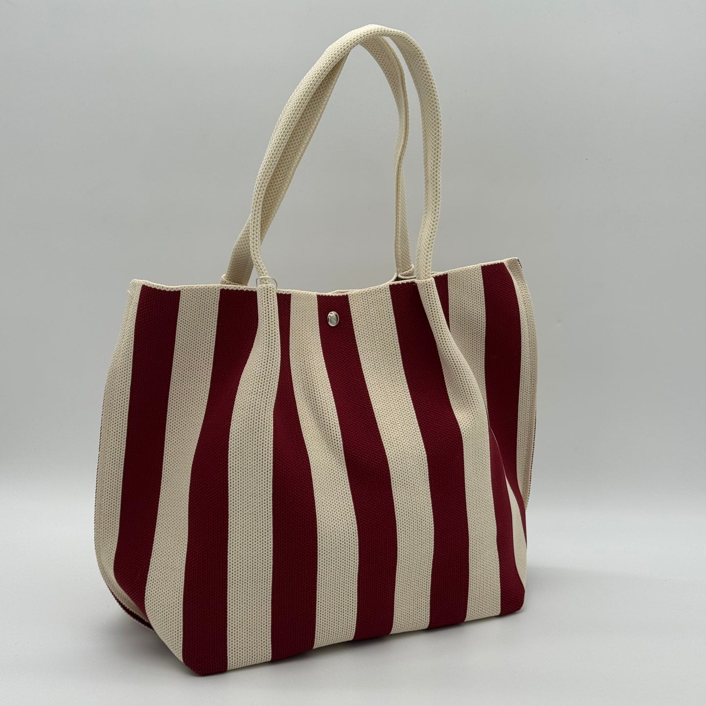 Woven Striped Shopper