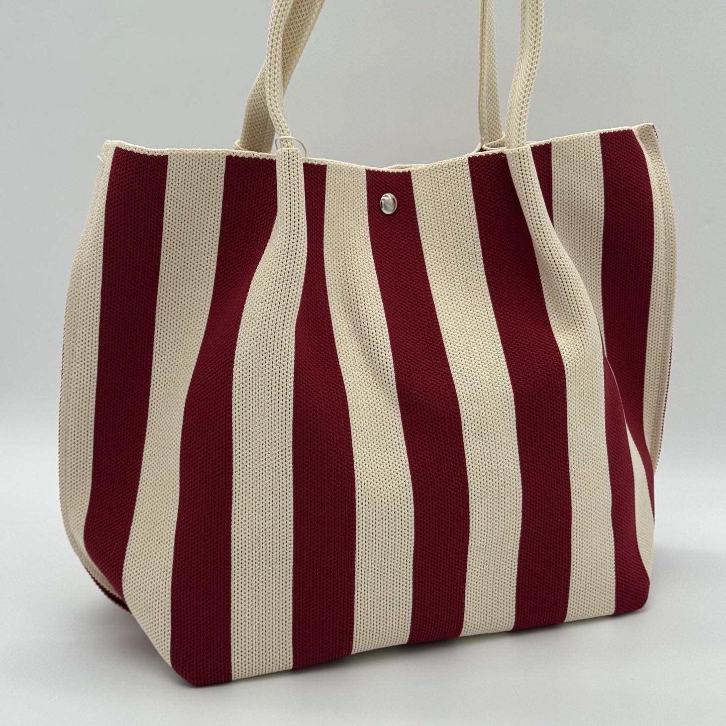 Woven Striped Shopper