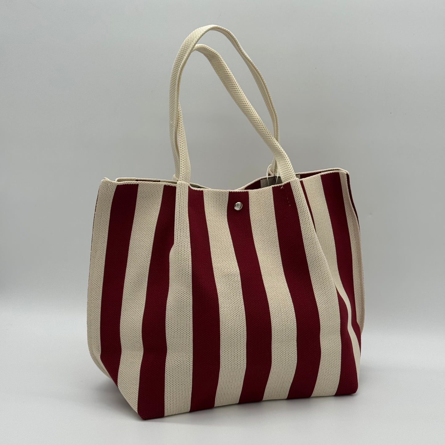 Woven Striped Shopper