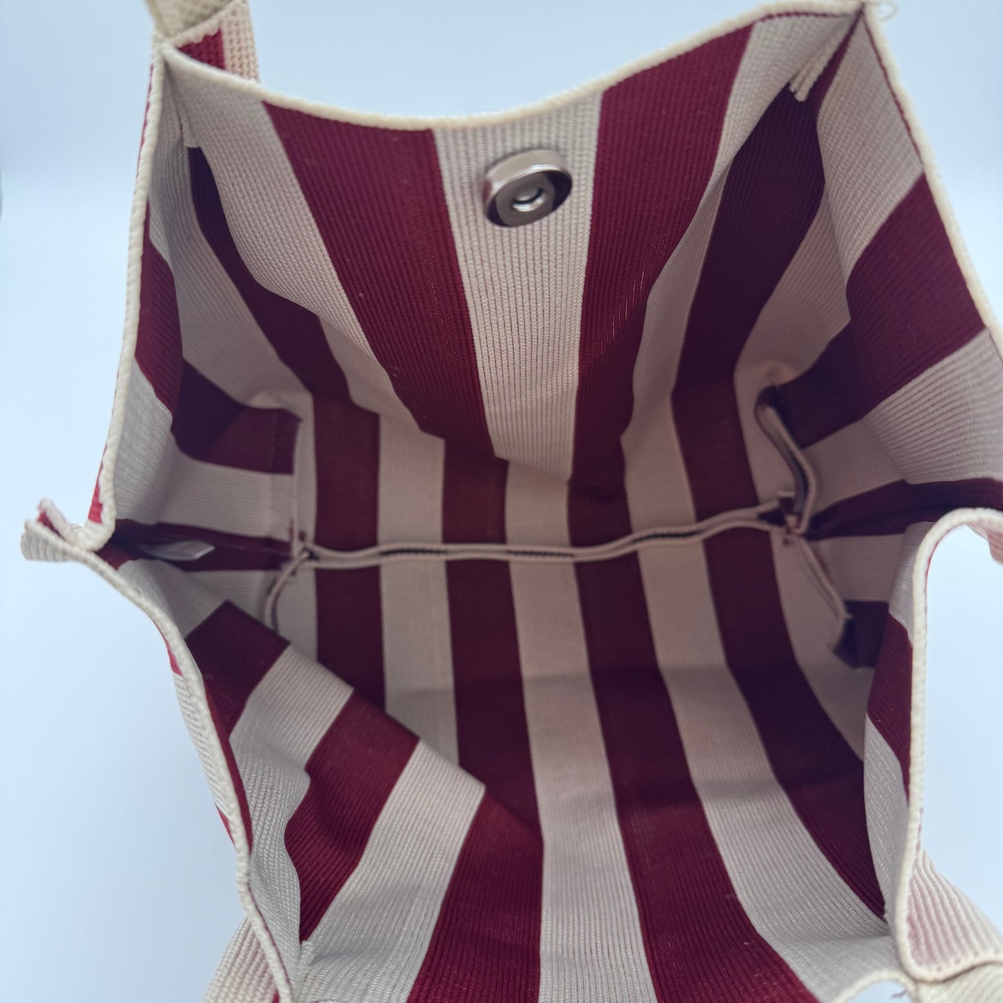 Woven Striped Shopper