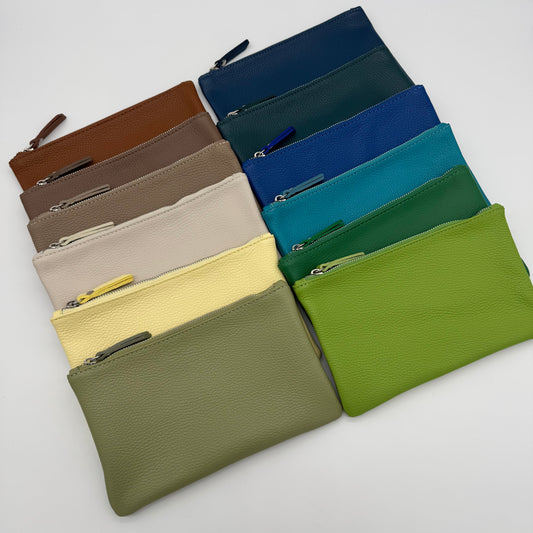 Leather Accessory Zipped Pouch