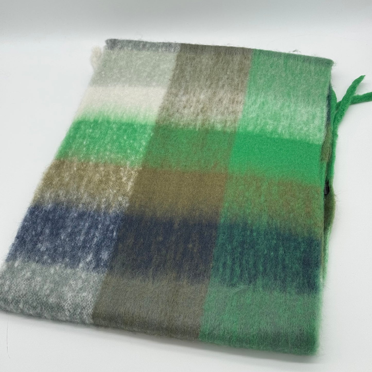 Soft Winter Blanket Check Scarf