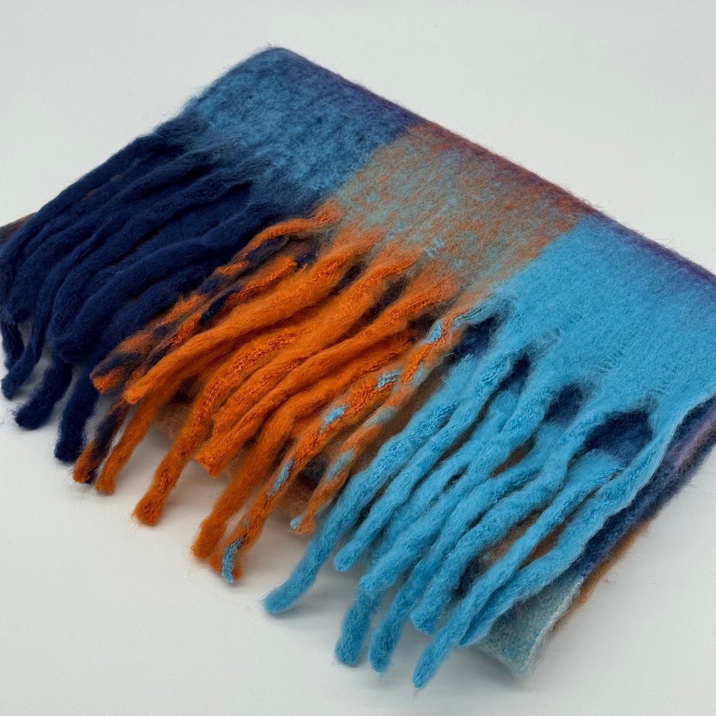 Soft Winter Blanket Check Scarf