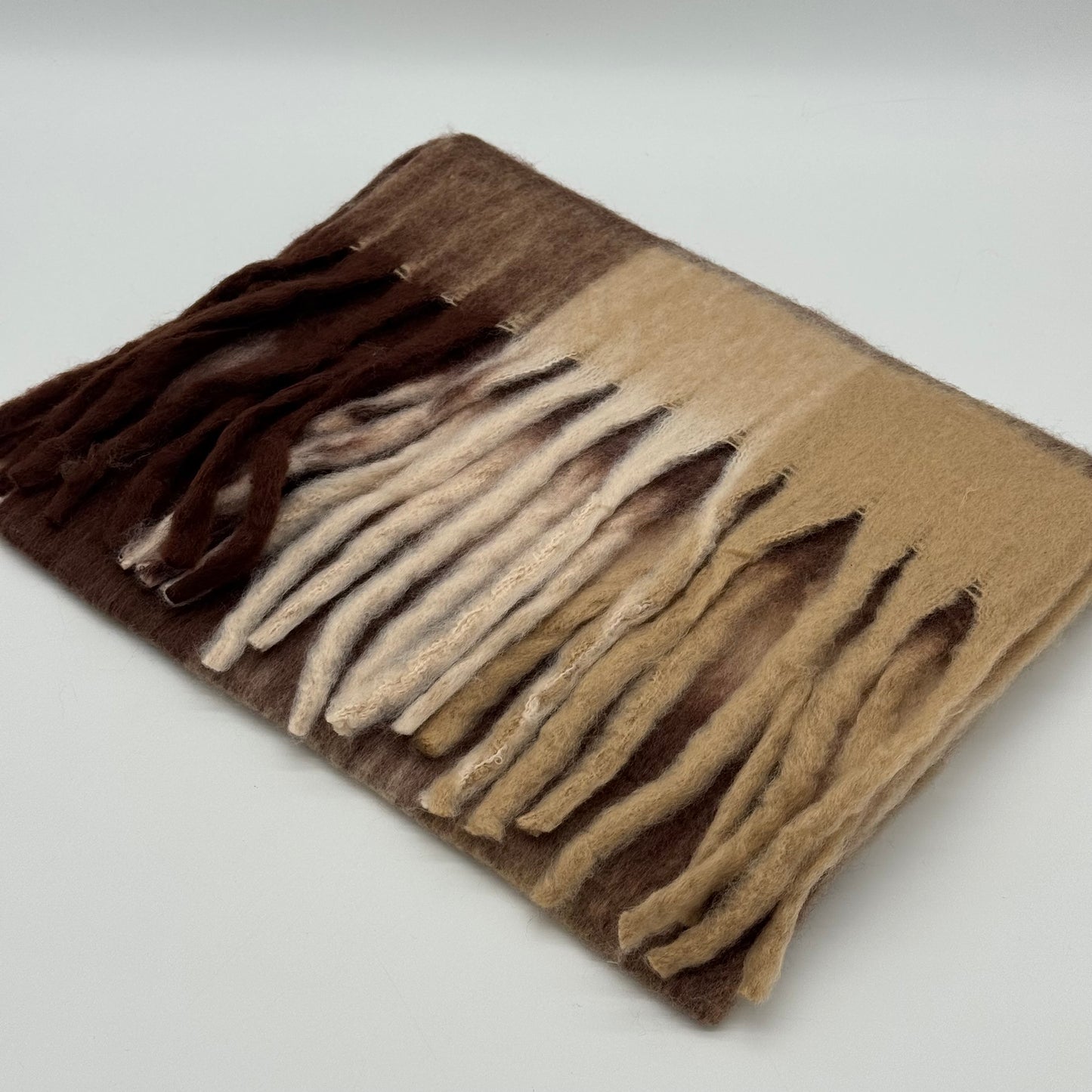 Soft Winter Blanket Check Scarf
