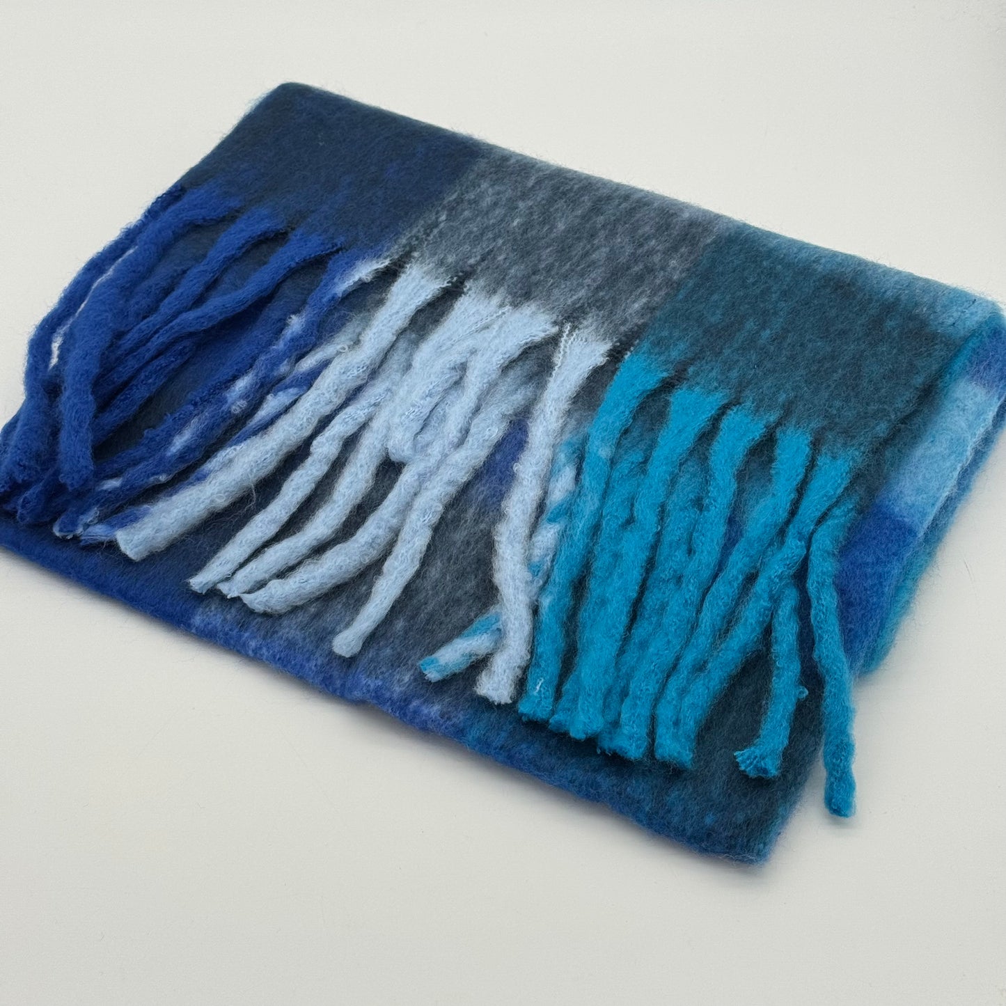 Soft Winter Blanket Check Scarf