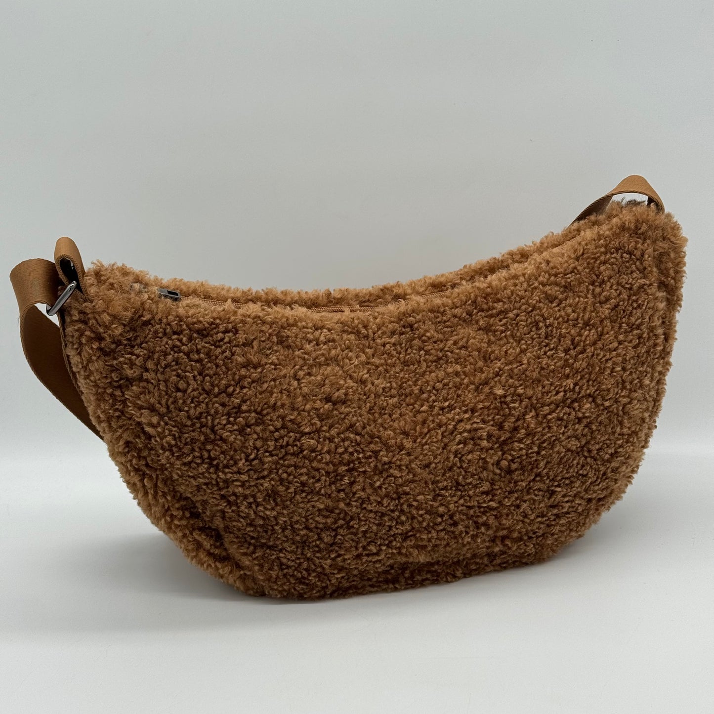 Faux Teddy Fur Dumpling Bag