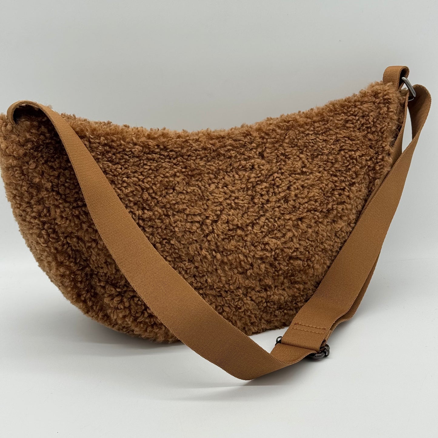 Faux Teddy Fur Dumpling Bag