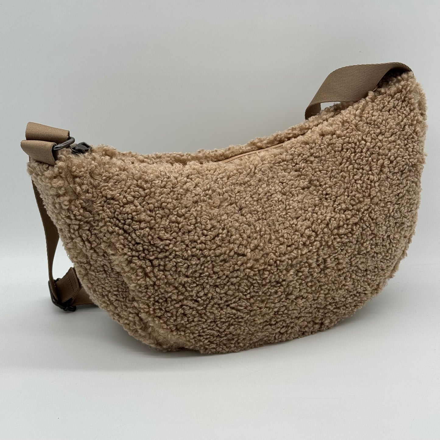 Faux Teddy Fur Dumpling Bag