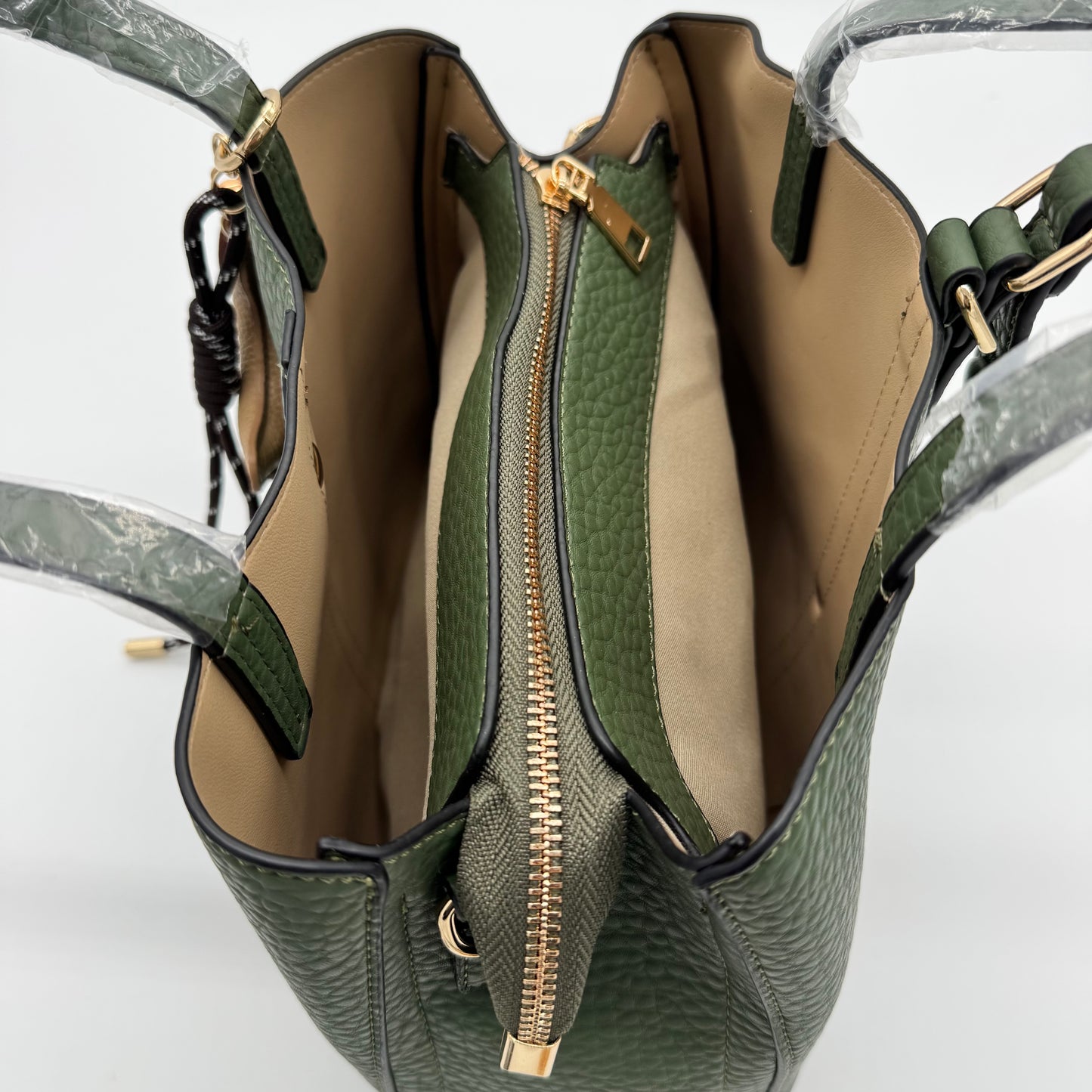 Faux Leather Grab Bag