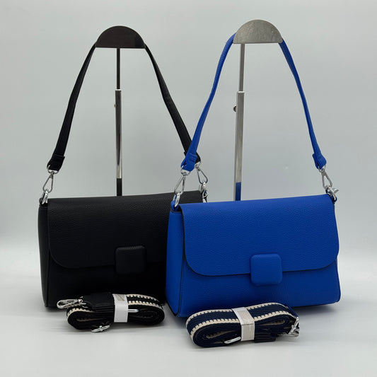 Faux Leather Crossbody Shoulder Bag