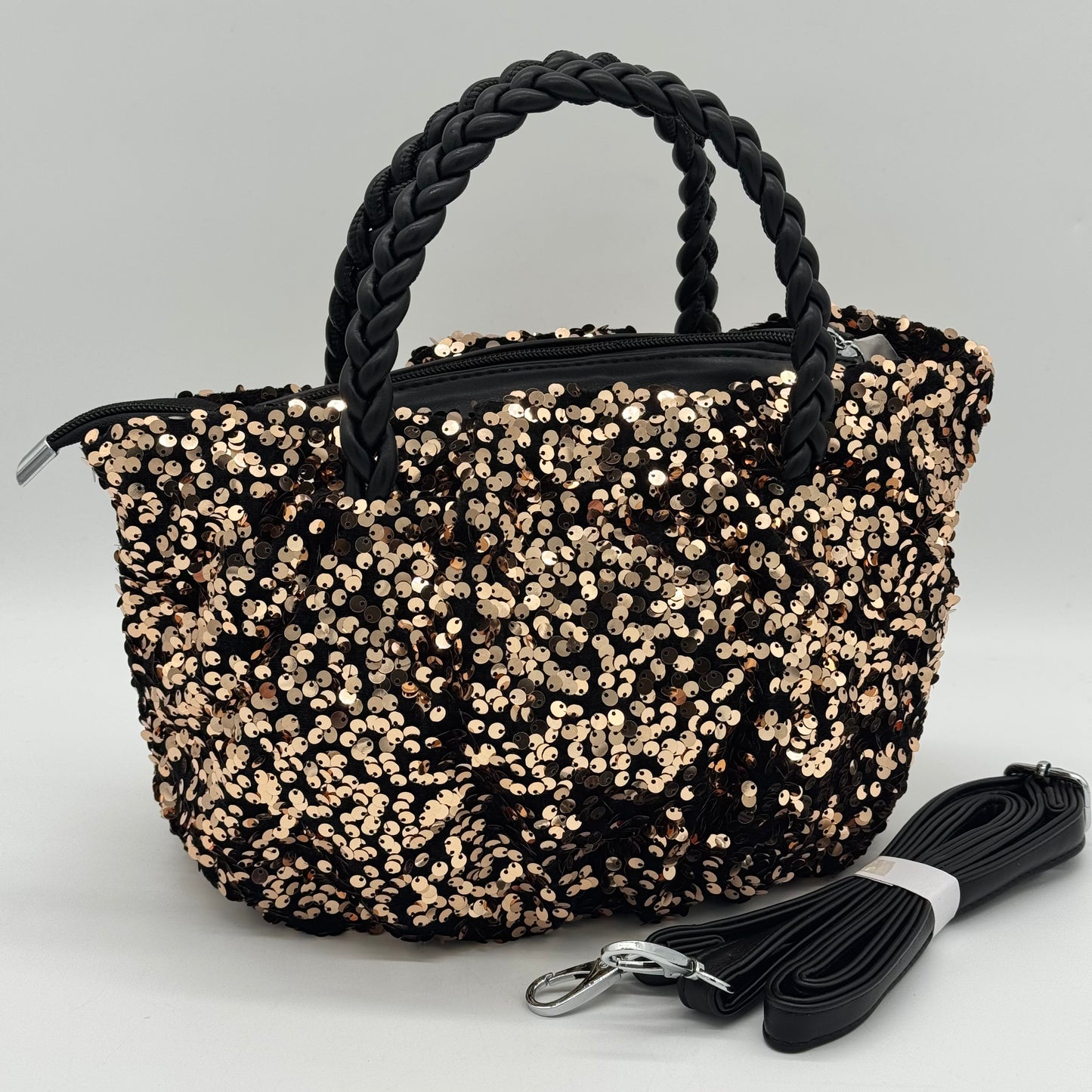 Sequin Grab Pouch Bag