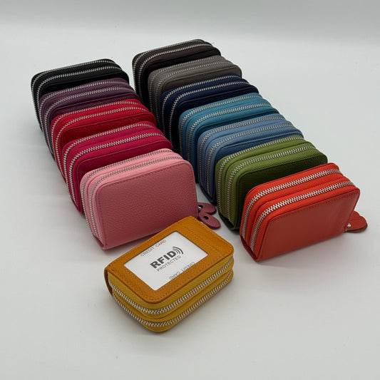 Leather Card Coin RFID Purse