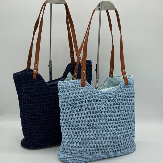 Crochet Shoulder Shopper  Bag
