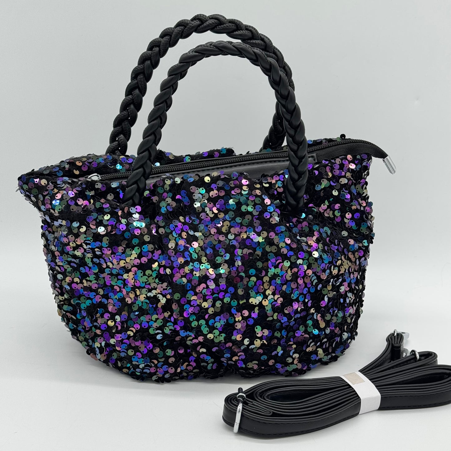 Sequin Grab Pouch Bag
