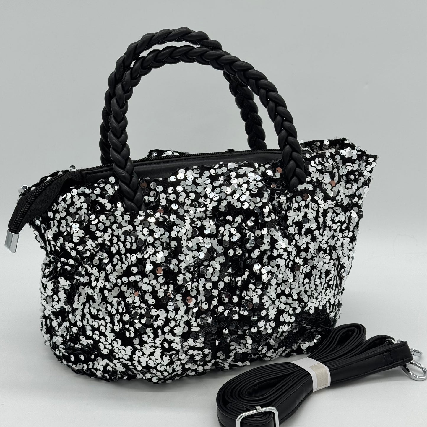 Sequin Grab Pouch Bag