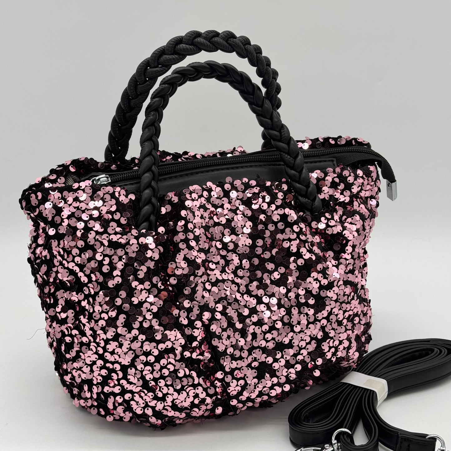 Sequin Grab Pouch Bag