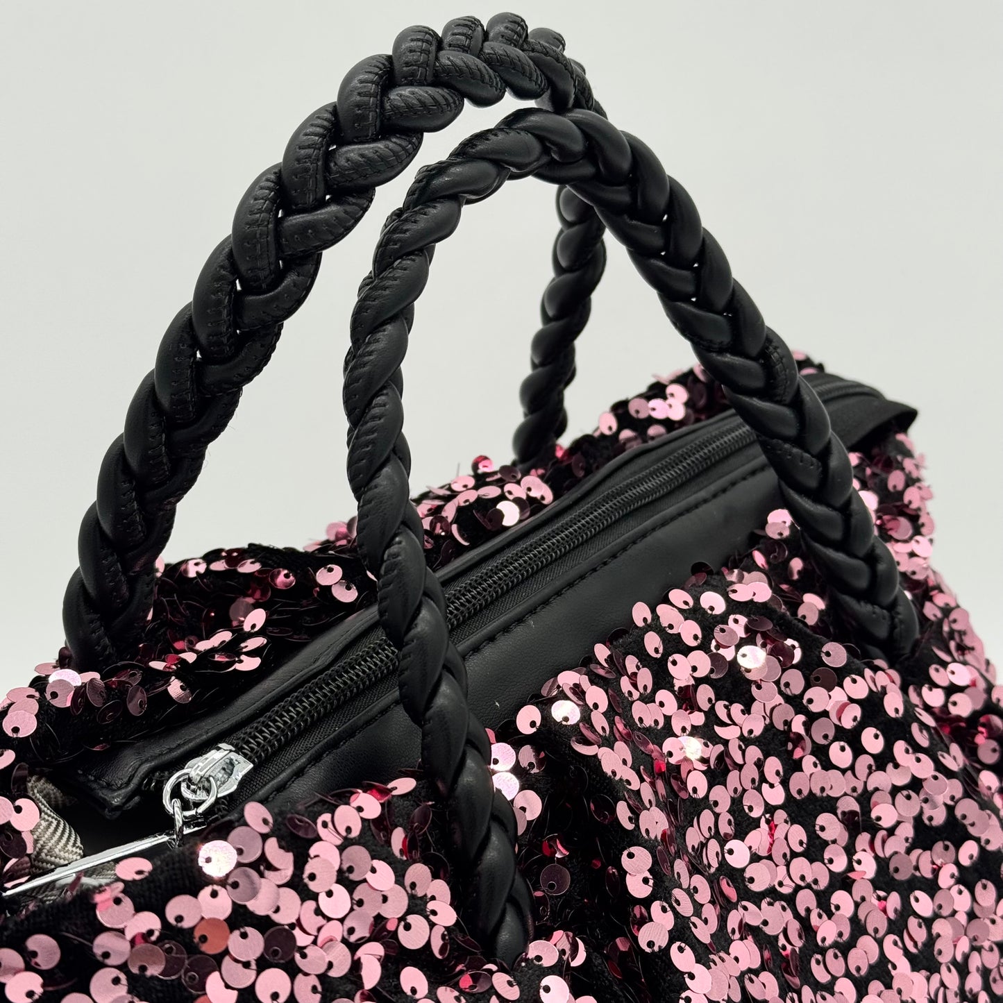 Sequin Grab Pouch Bag