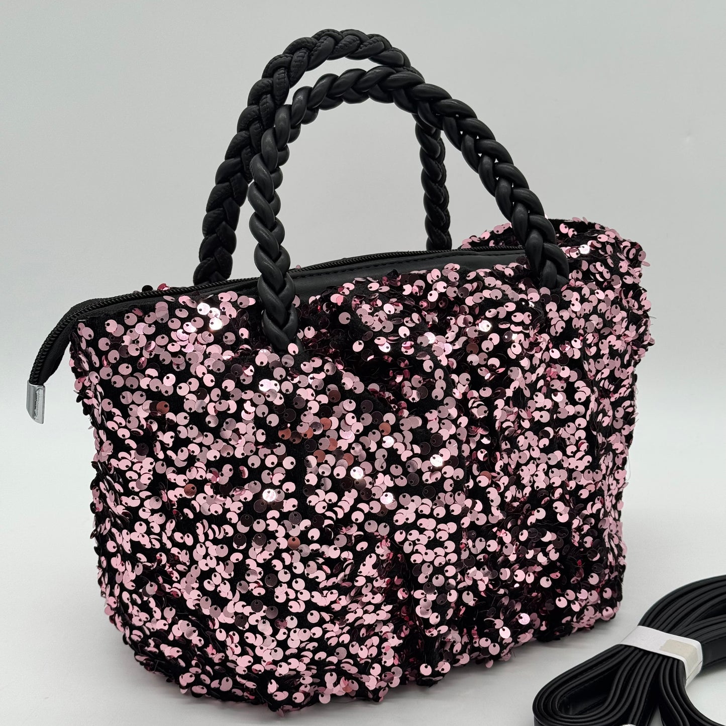 Sequin Grab Pouch Bag