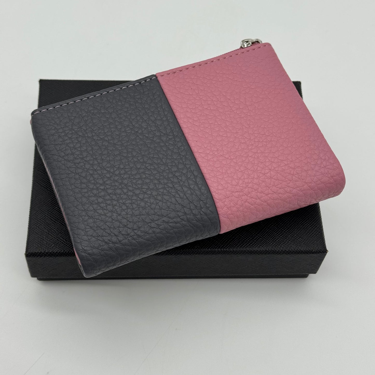 Faux Leather Tri Colour Purse Gift Boxed